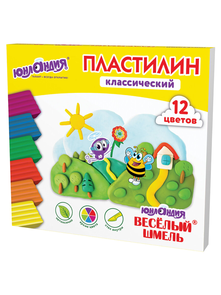 Пластилин Юнландия 12 цв. - фото 7