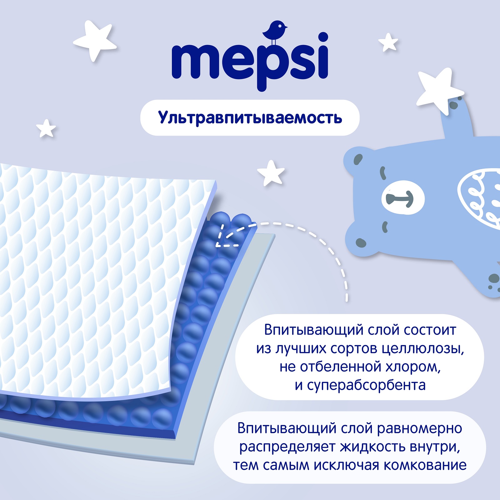 Подгузники Mepsi M (6-11 кг) 64 шт. - фото 8