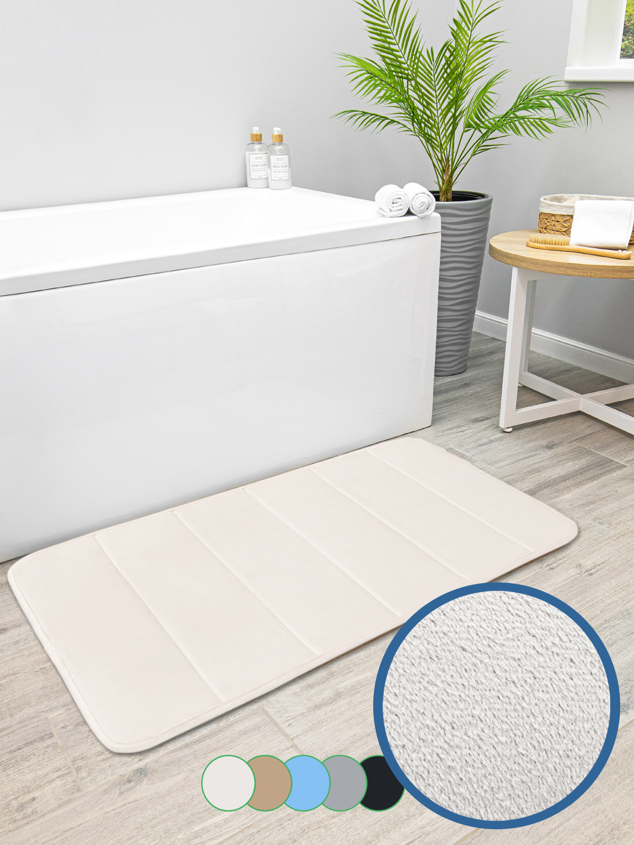 Коврик для ванной VILINA Велюр 60 x 100 см 1 шт. - фото 9