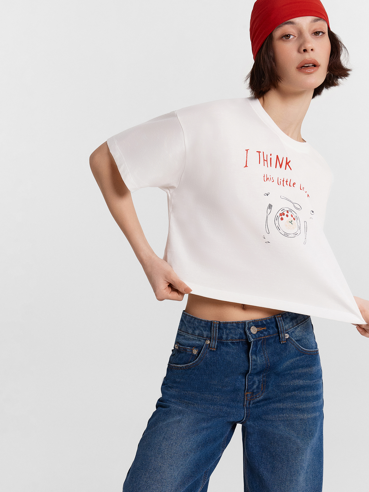 Футболка Mark Formelle (Марк Формэль) 112664/белый +печать4 - фото 2