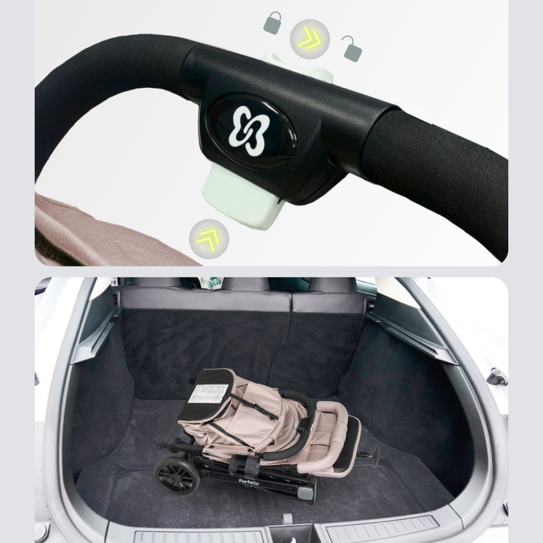 Коляска прогулочная Farfello Comfy Go Comfort бежевый - фото 11