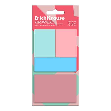 Стикер-закладка ErichKrause Пластиковая 80 шт.