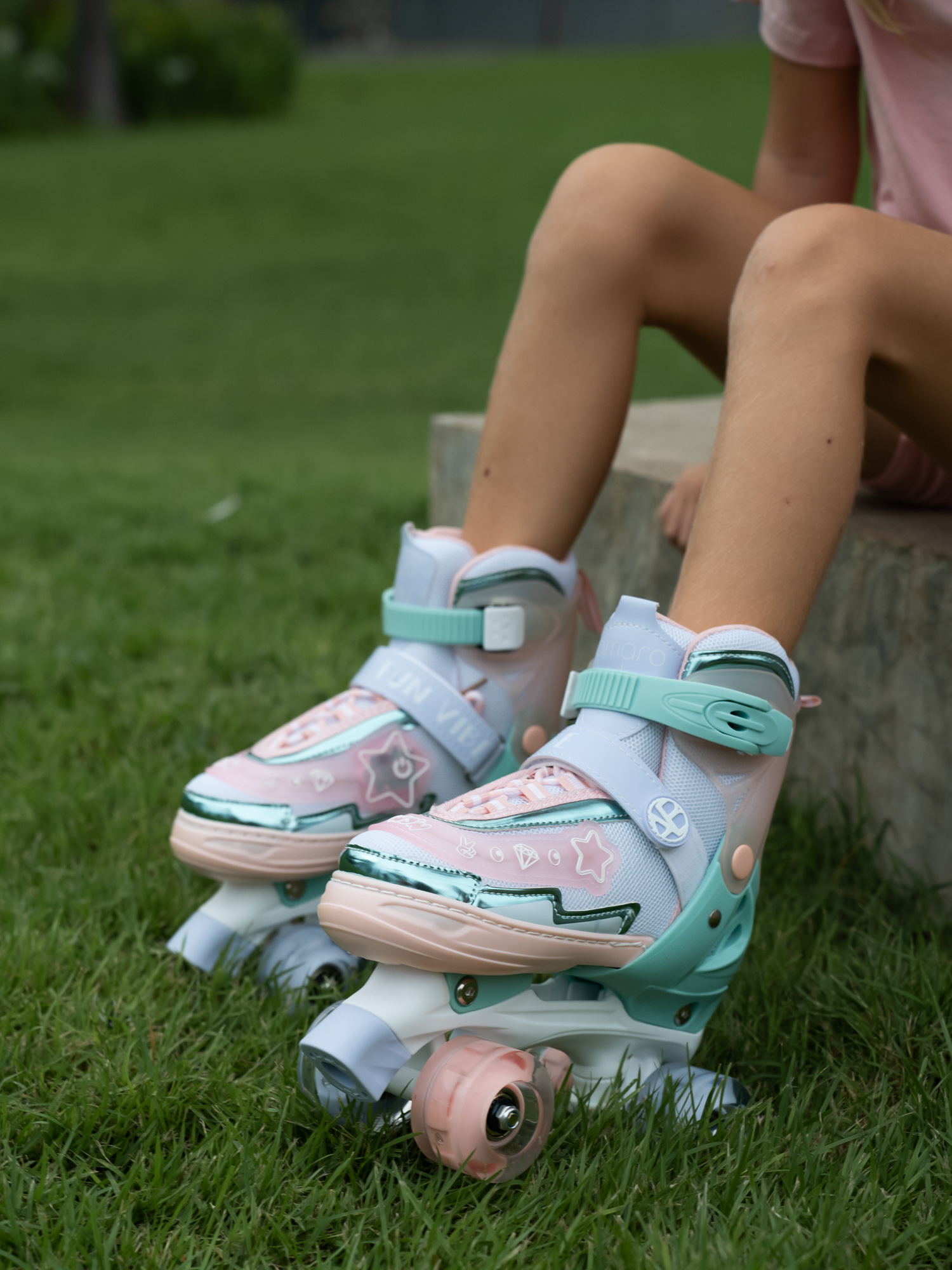 Роликовые коньки Amarobaby M 30-33 - фото 17