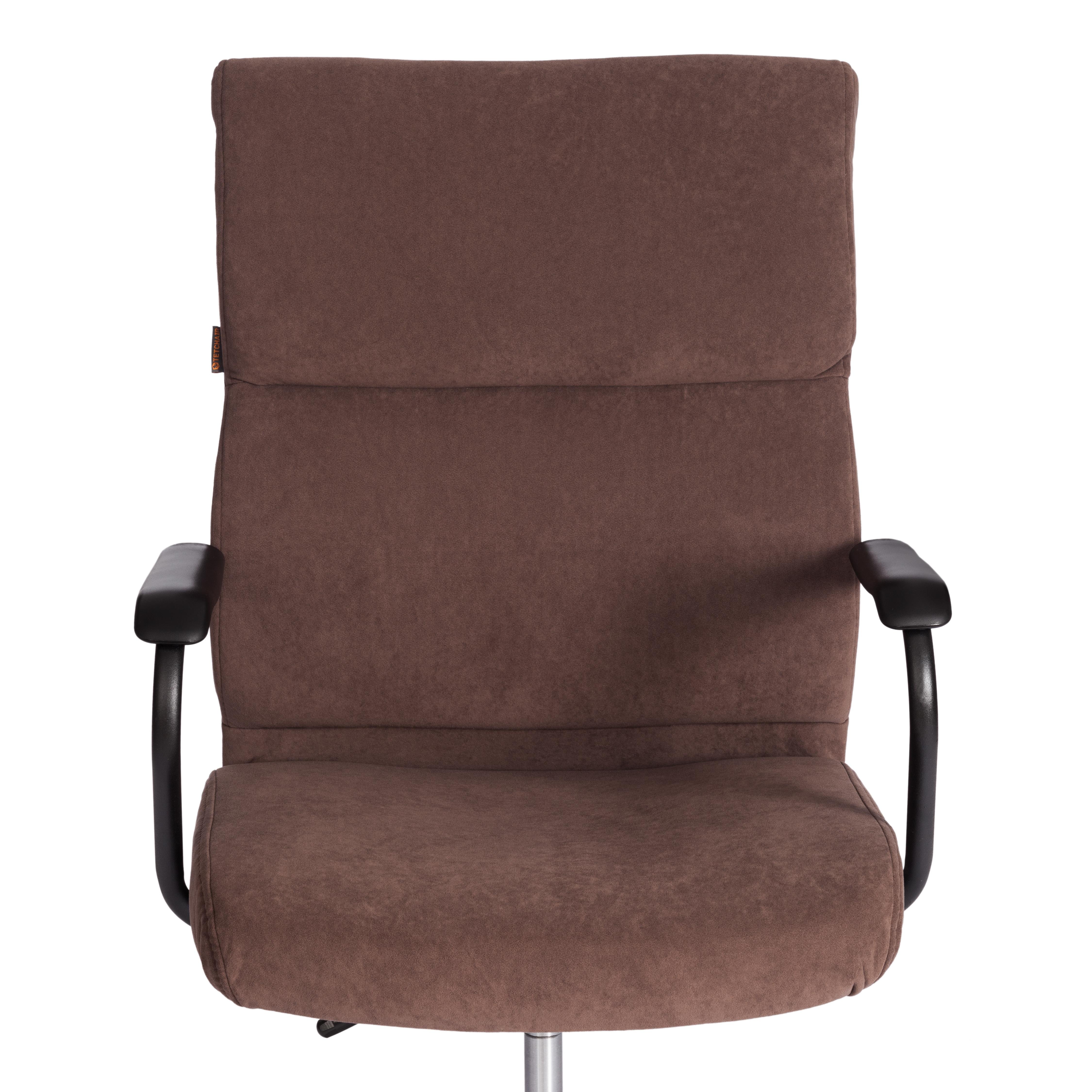Компьютерное кресло TETCHAIR флок коричневый - фото 7