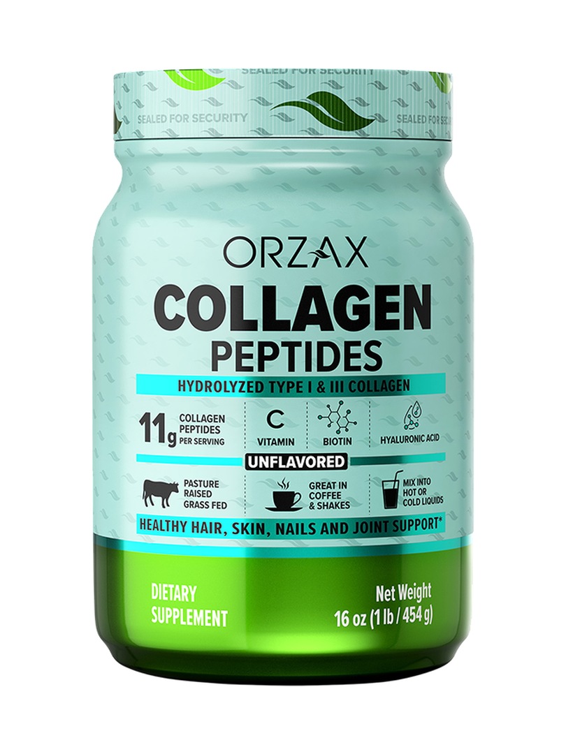 Коллаген с витамином С ORZAX Collagen Peptides порошок 454 г - фото 1