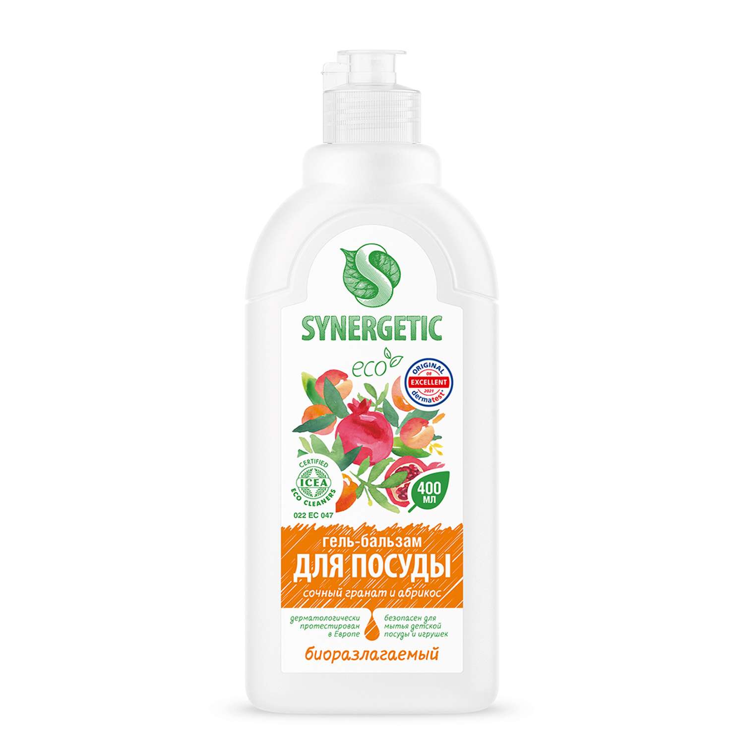 Средство для мытья посуды Synergetic Гранат-Абрикос 400 мл - фото 1