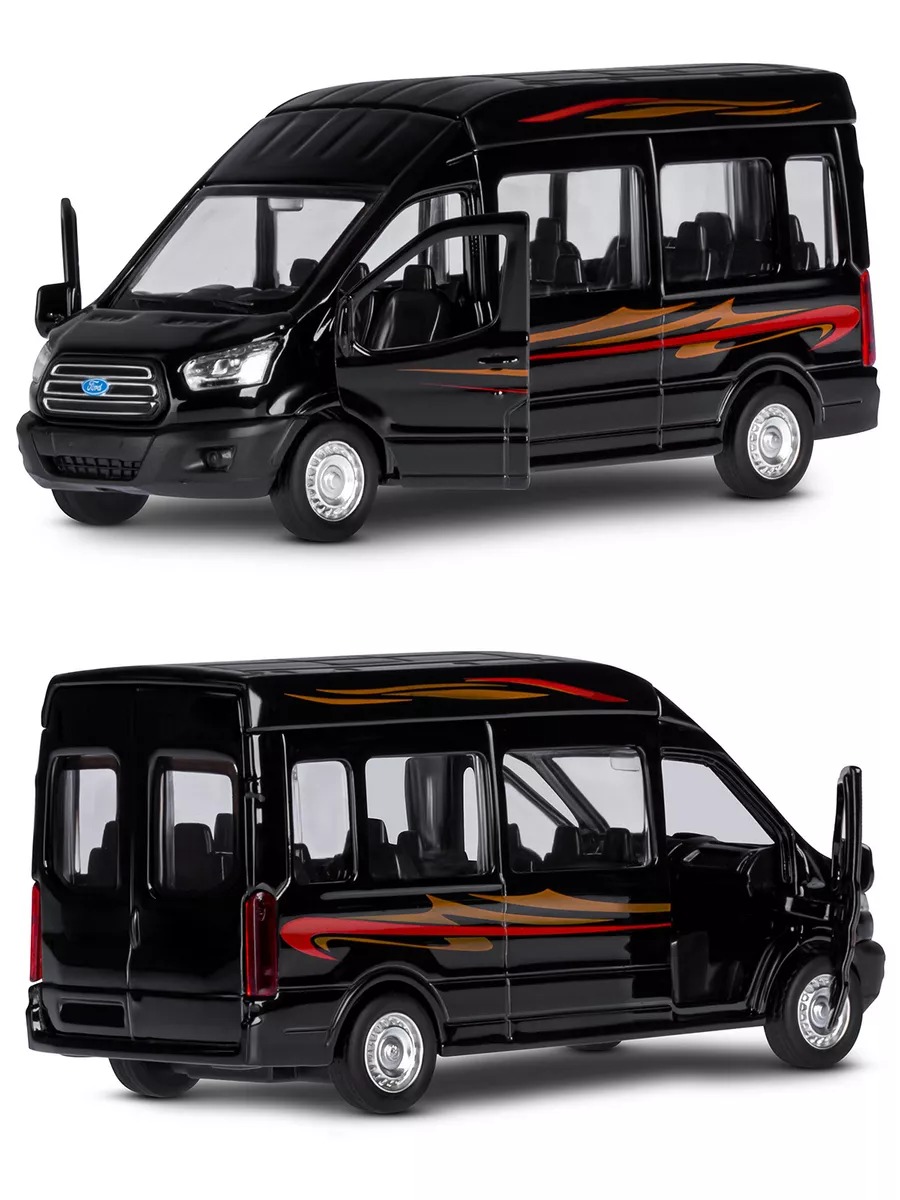 Автомобиль АВТОпанорама Ford Transit 1:52 JB1251779 - фото 11
