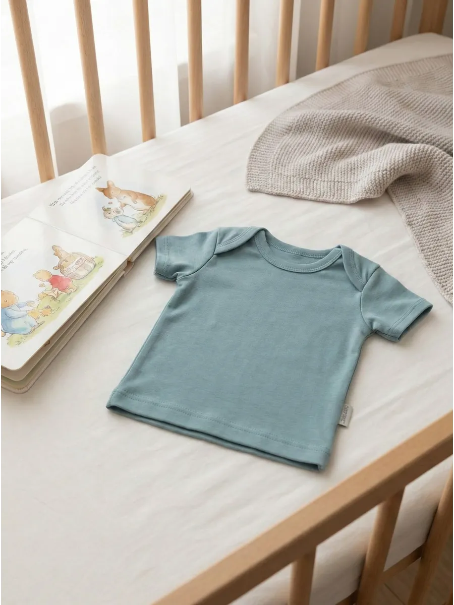 Футболки 3 шт Супер Пупс нбр/3пр/футб/голубыерыбки - фото 3