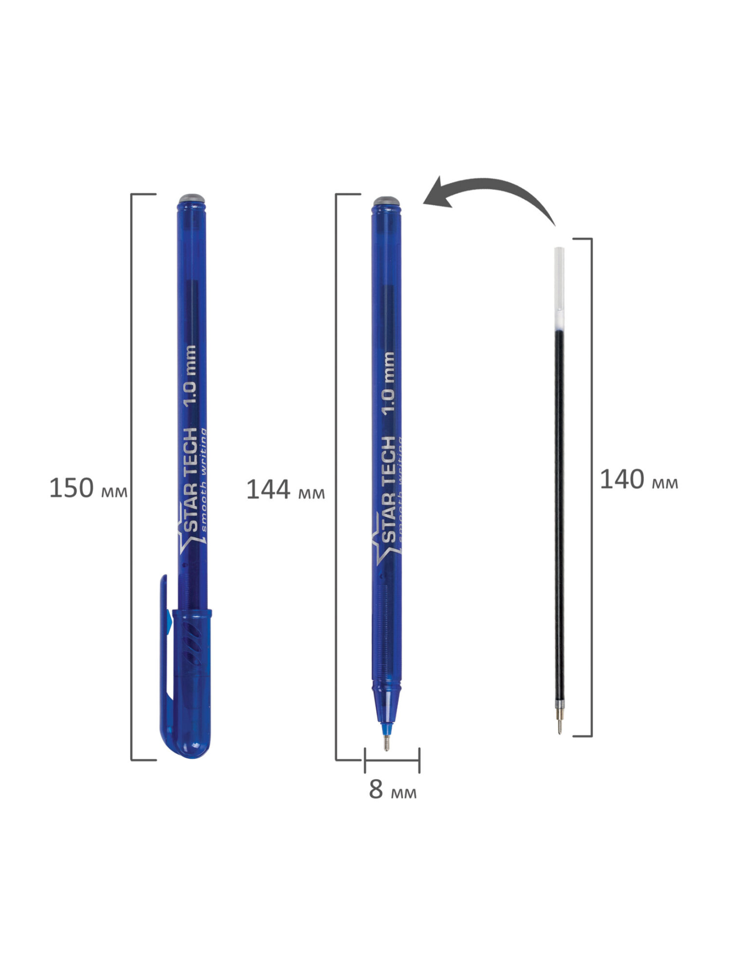 Ручка шариковая PENSAN 12 шт. - фото 15