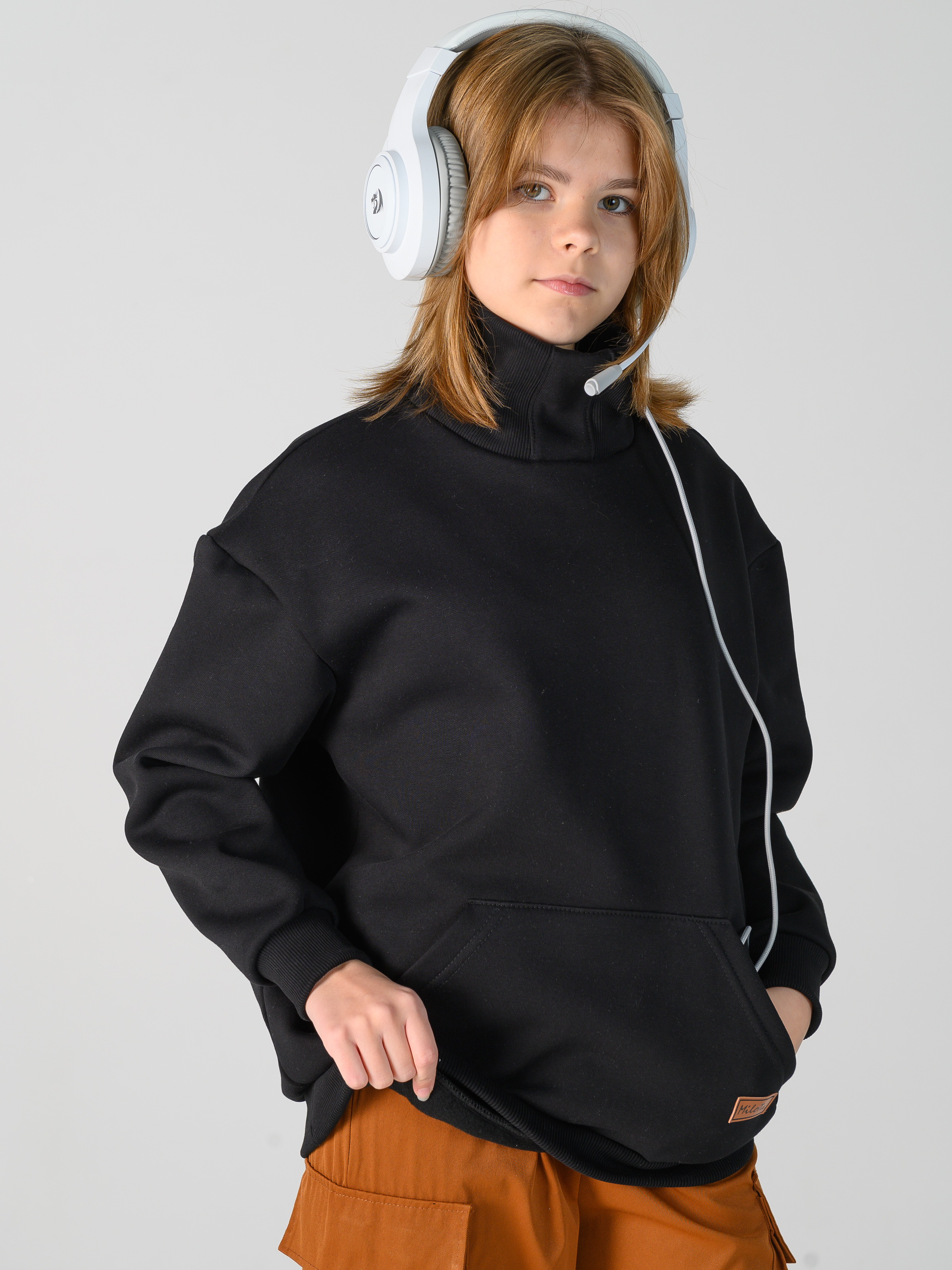 Толстовка MiloTa ТФН04/черный - фото 5