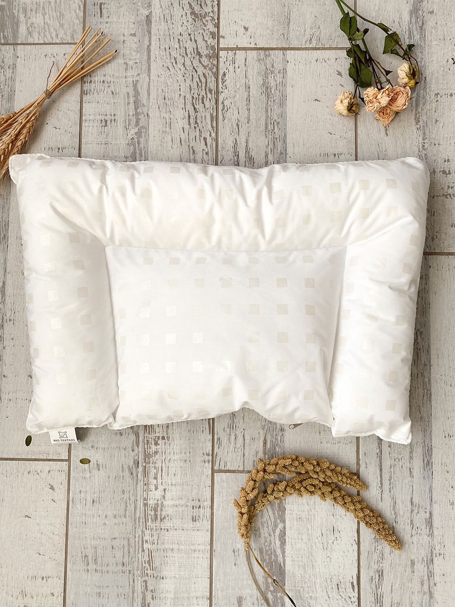Подушка детская BIO-TEXTILES белая 60 x 40 см 1 шт. - фото 1