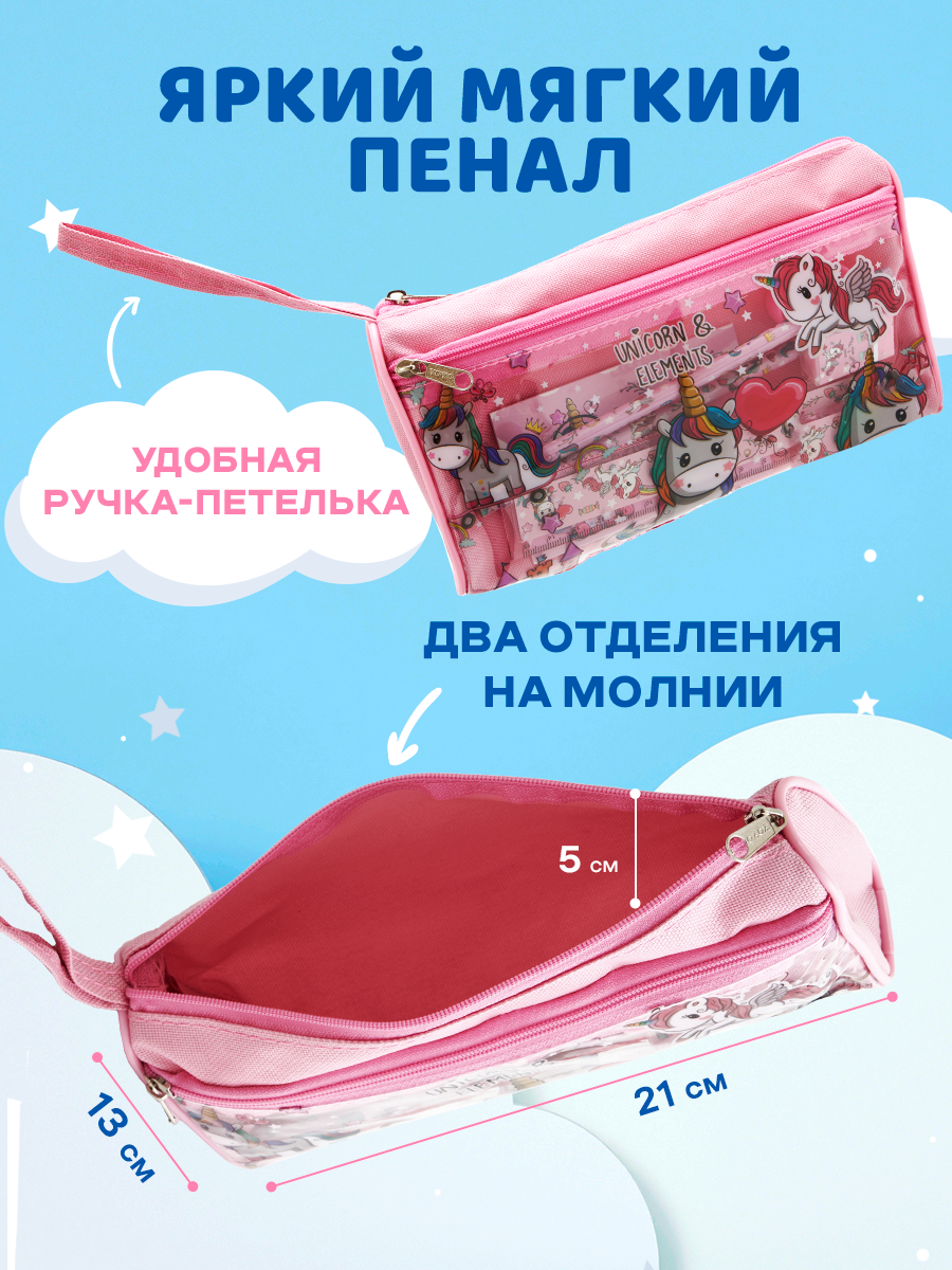 Набор канцелярский DENKSY Unicorn - фото 3