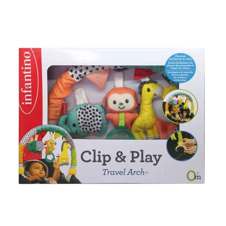 Игрушка INFANTINO дуга для коляски Дружные зверюшки