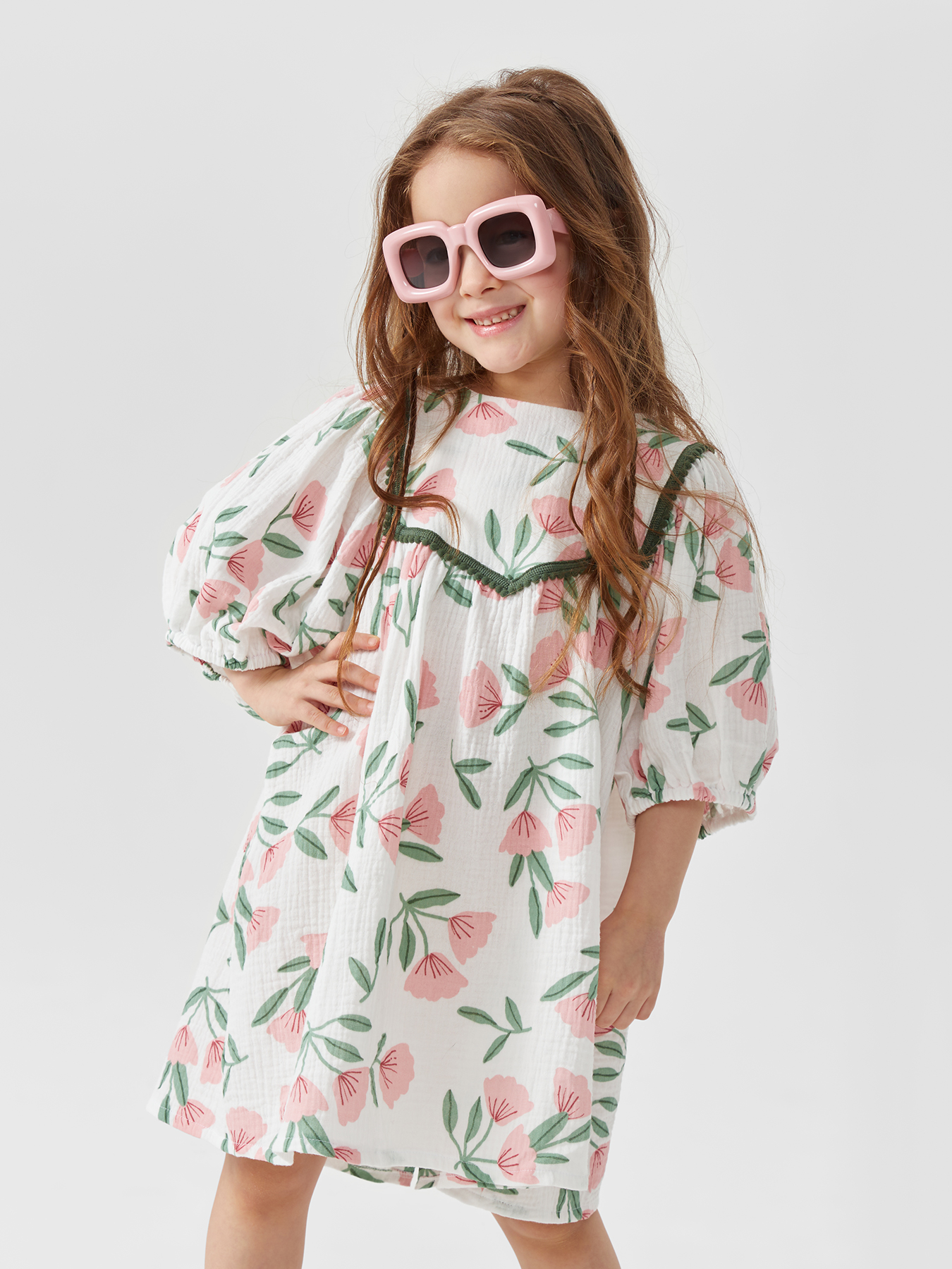 Платье Happy Baby 88132_pink-flower - фото 11