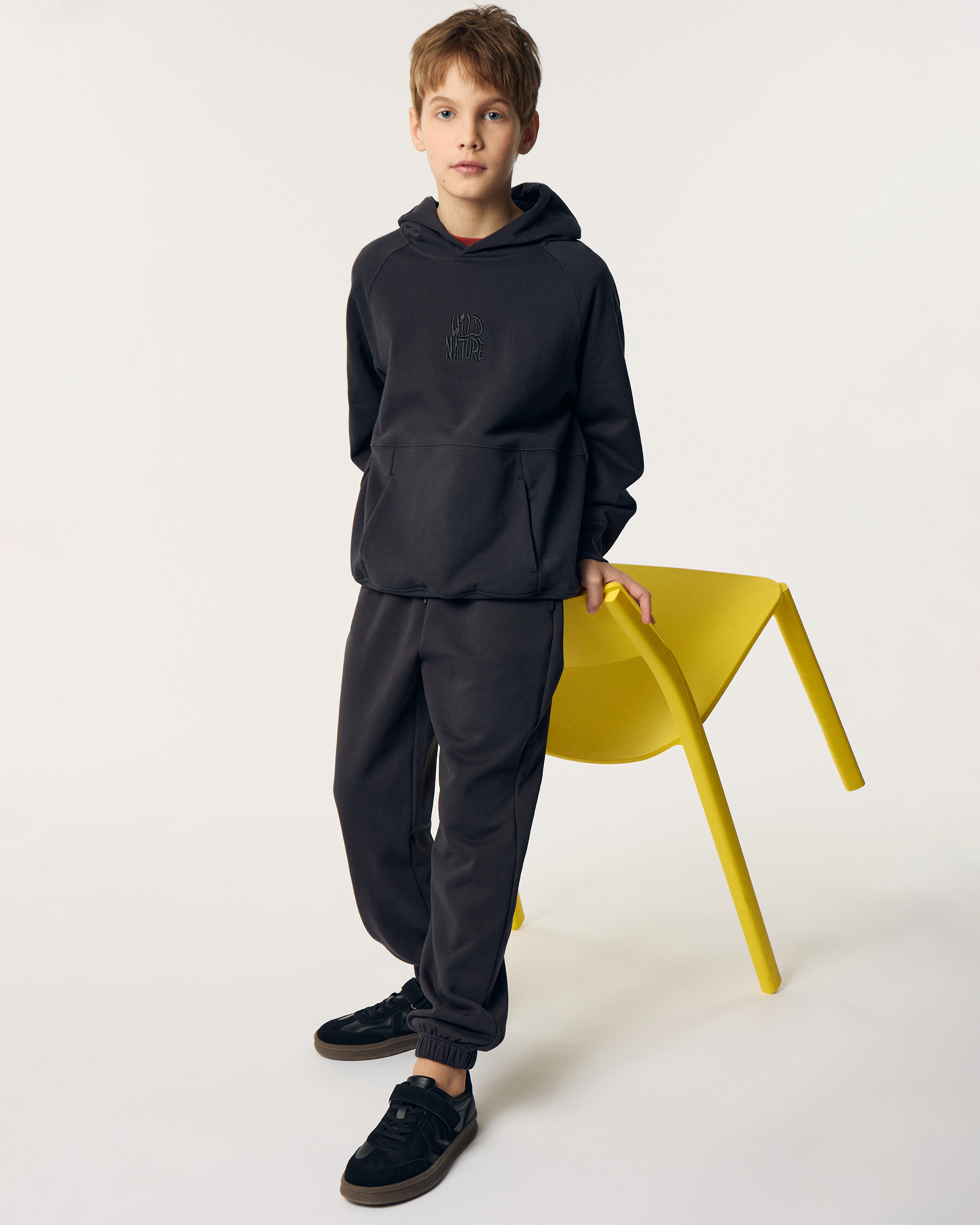 Изображение товара Брюки Futurino Fashion для мальчика 164 — хлопок 100%, тёмно-серые