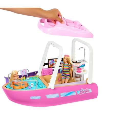Катер Barbie Лодка мечты розовый