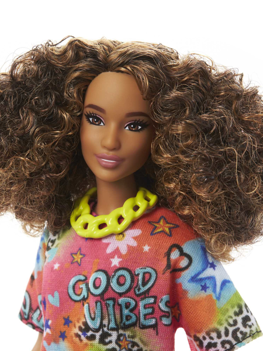 Кукла модельная Barbie Fashionistas Кудрявые каштановые волосы высота 29 см HPF77/FBR37 - фото 8