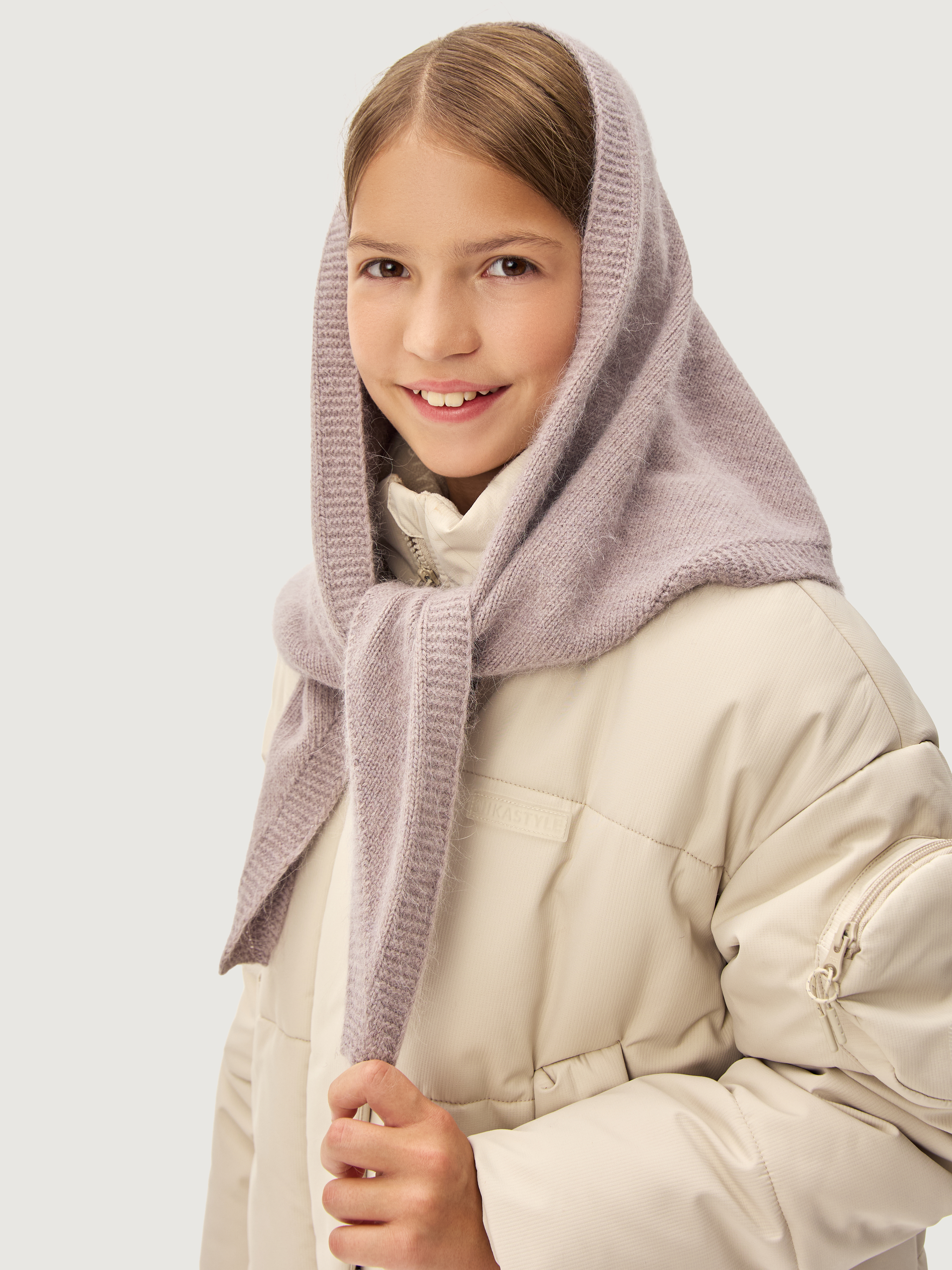 Шарф NIKASTYLE 17з16625 какао - фото 5