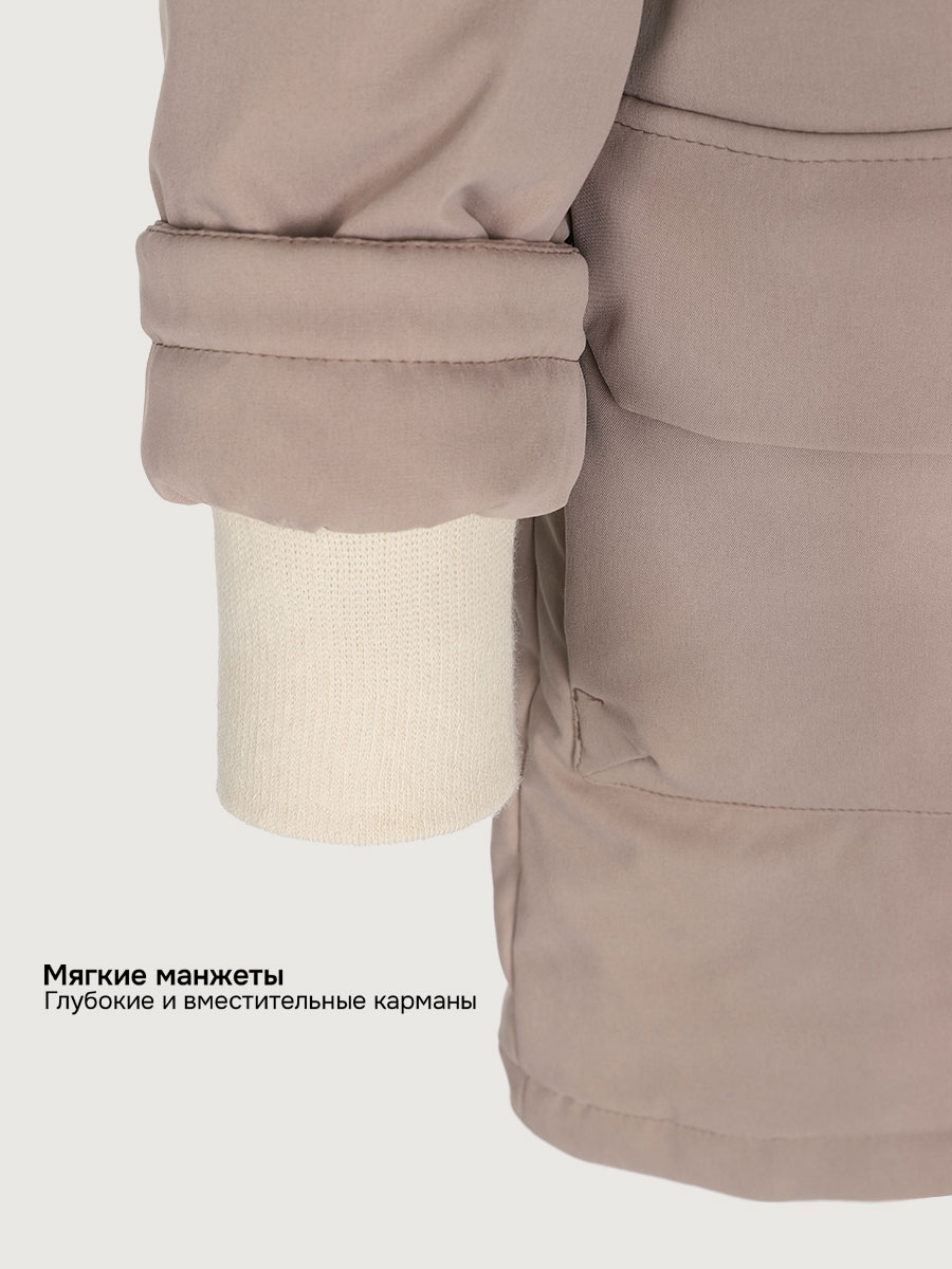 Парка NIKASTYLE 5з8025 какао - фото 8