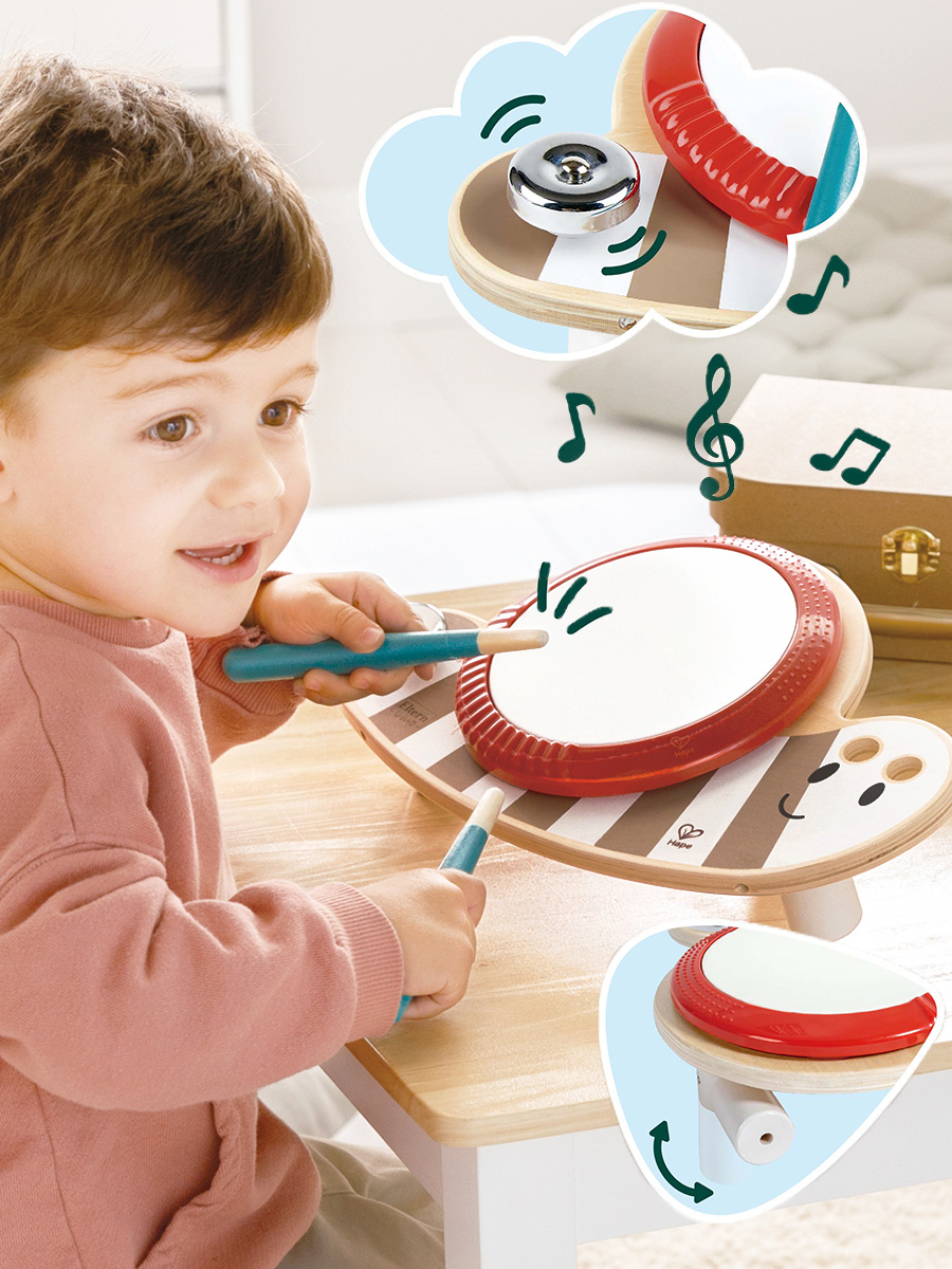 Игрушка музыкальная Hape Улитка барабаны - фото 1