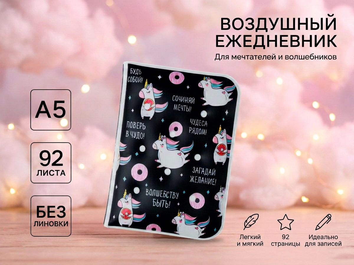 Изображение товара Ежедневник ArtFox с дизайном облачко для планирования и записей