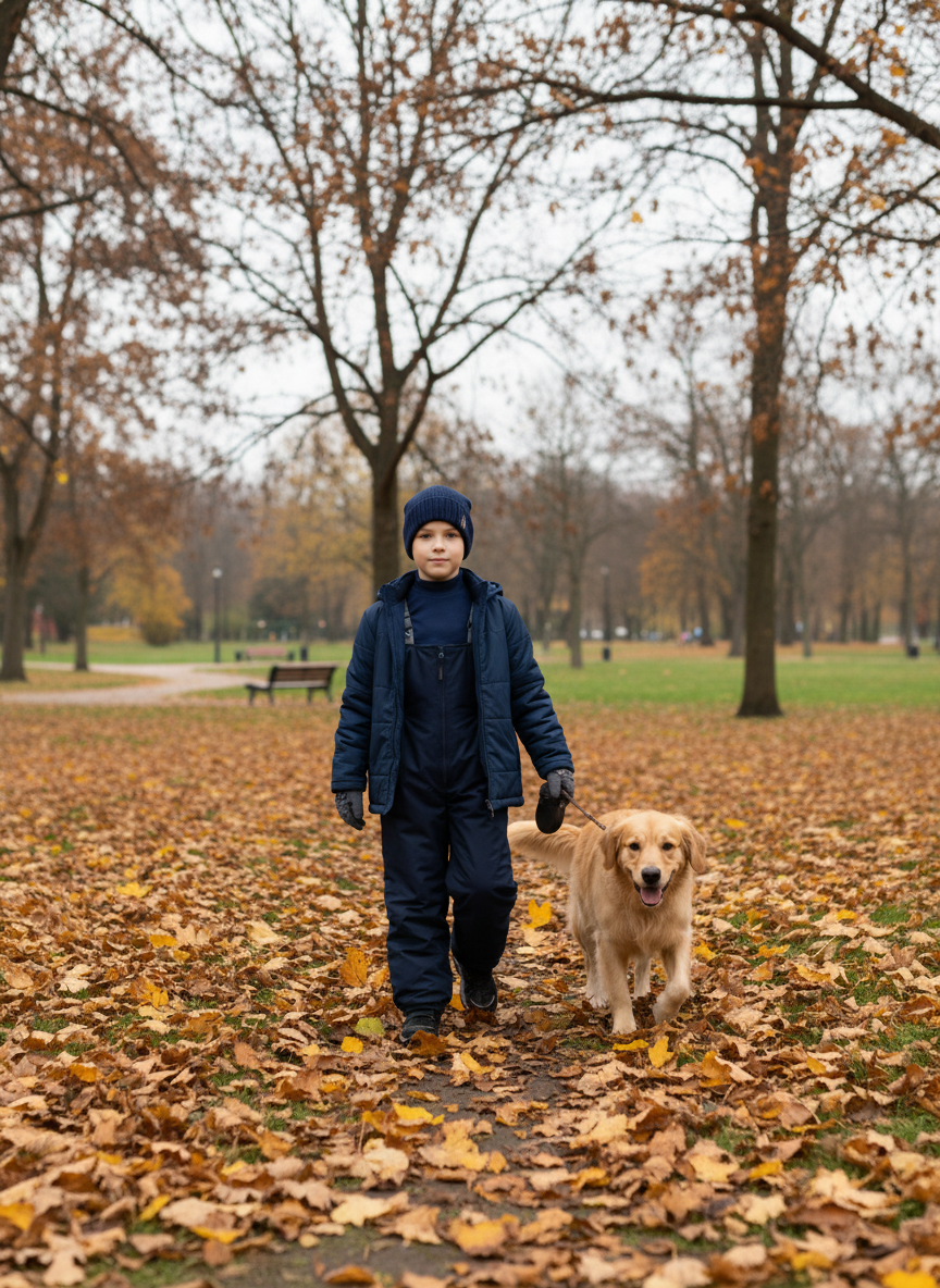 Полукомбинезон Arctic kids 60-008 синий - фото 2