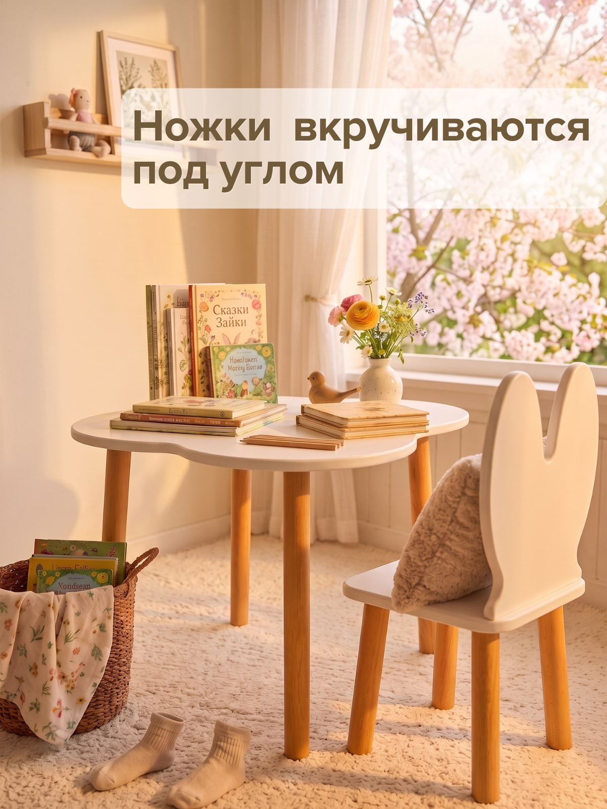 Комплект мебели Азбука Кроваток (стол, стул) - фото 6