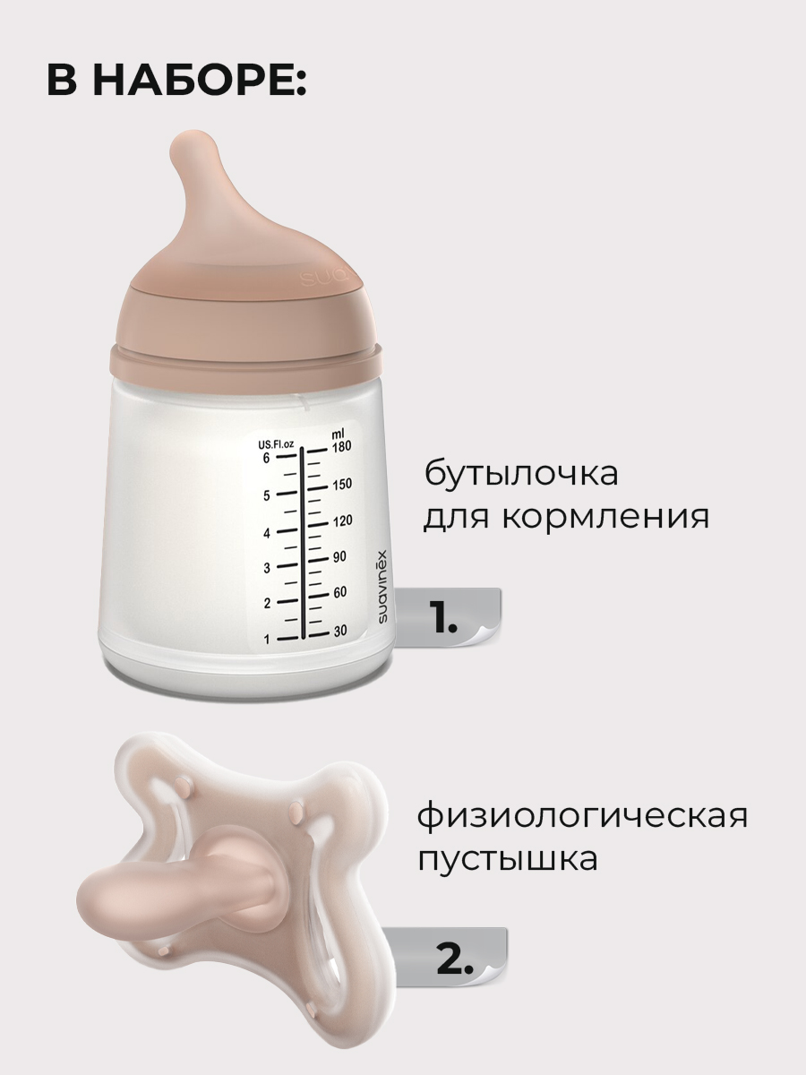 Бутылочка Suavinex 180 мл 2 шт. - фото 2
