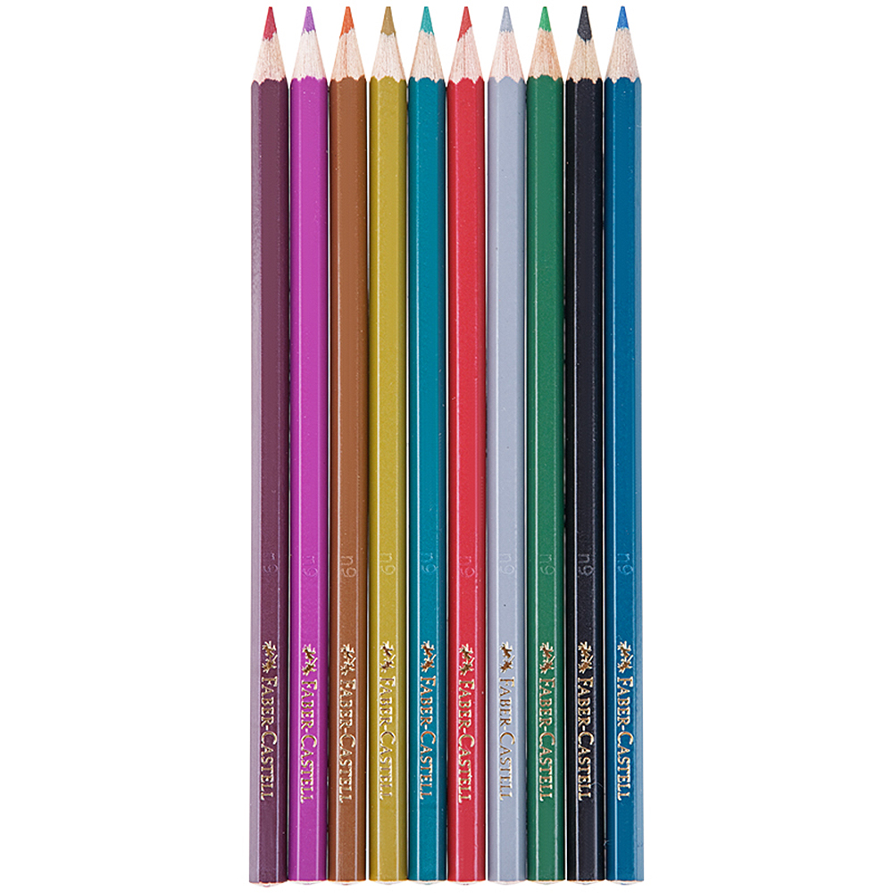Карандаши цветные Faber Castell 10 шт. - фото 2