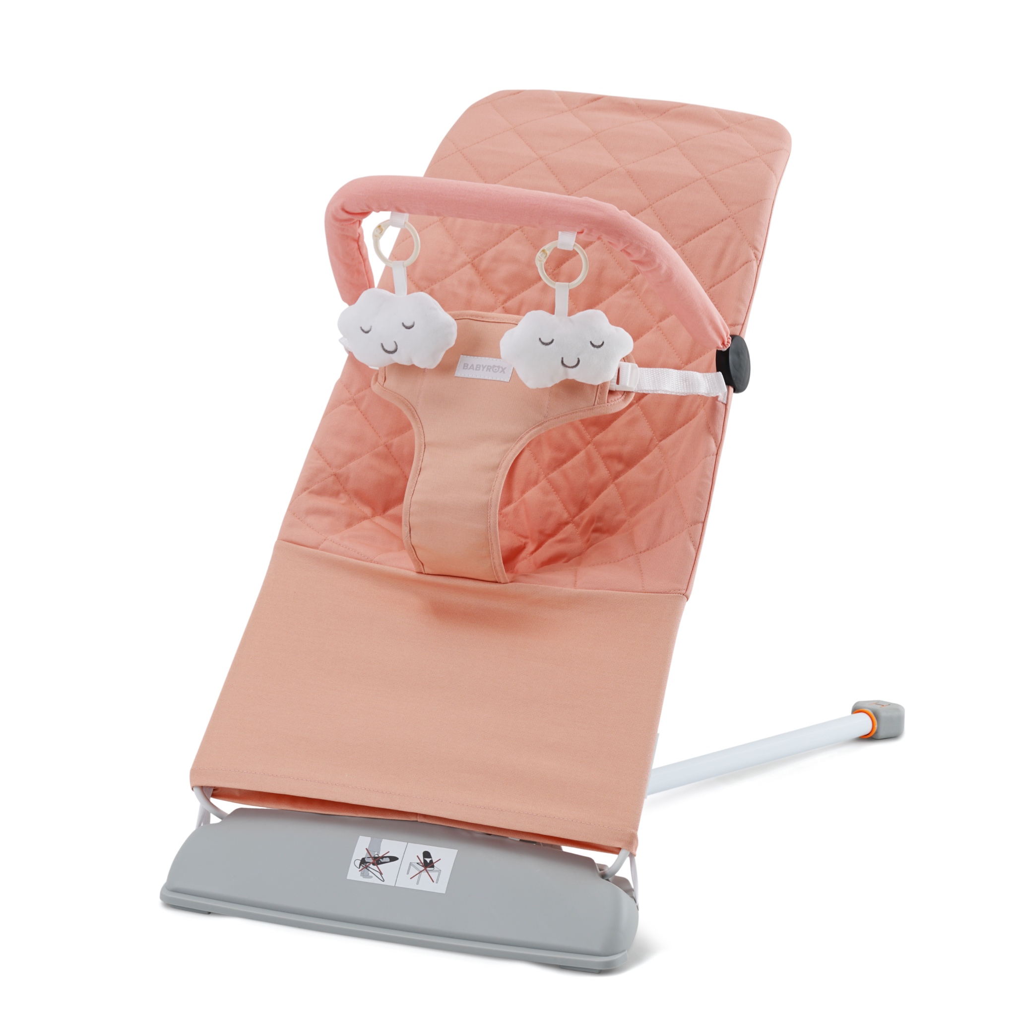 Шезлонг BabyRox розовый - фото 7