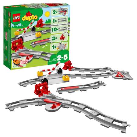 Конструктор LEGO DUPLO Town Рельсы блочный