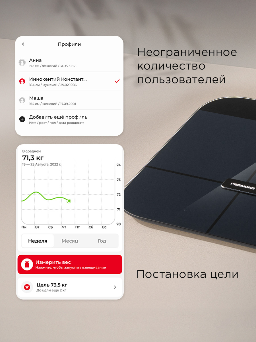 Весы напольные REDMOND SB1812S - фото 6