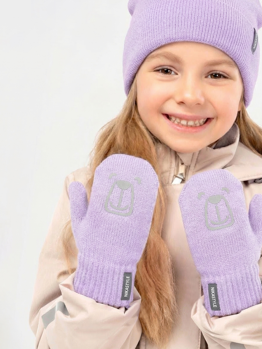 Варежки NIKASTYLE 14м22226 лаванда - фото 1