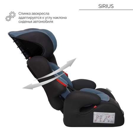 Автокресло Babyton Sirius I/II/III iceberg green 1/2/3 (9-36 кг)