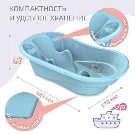 Ванночка KidWick Лайнер голубой
