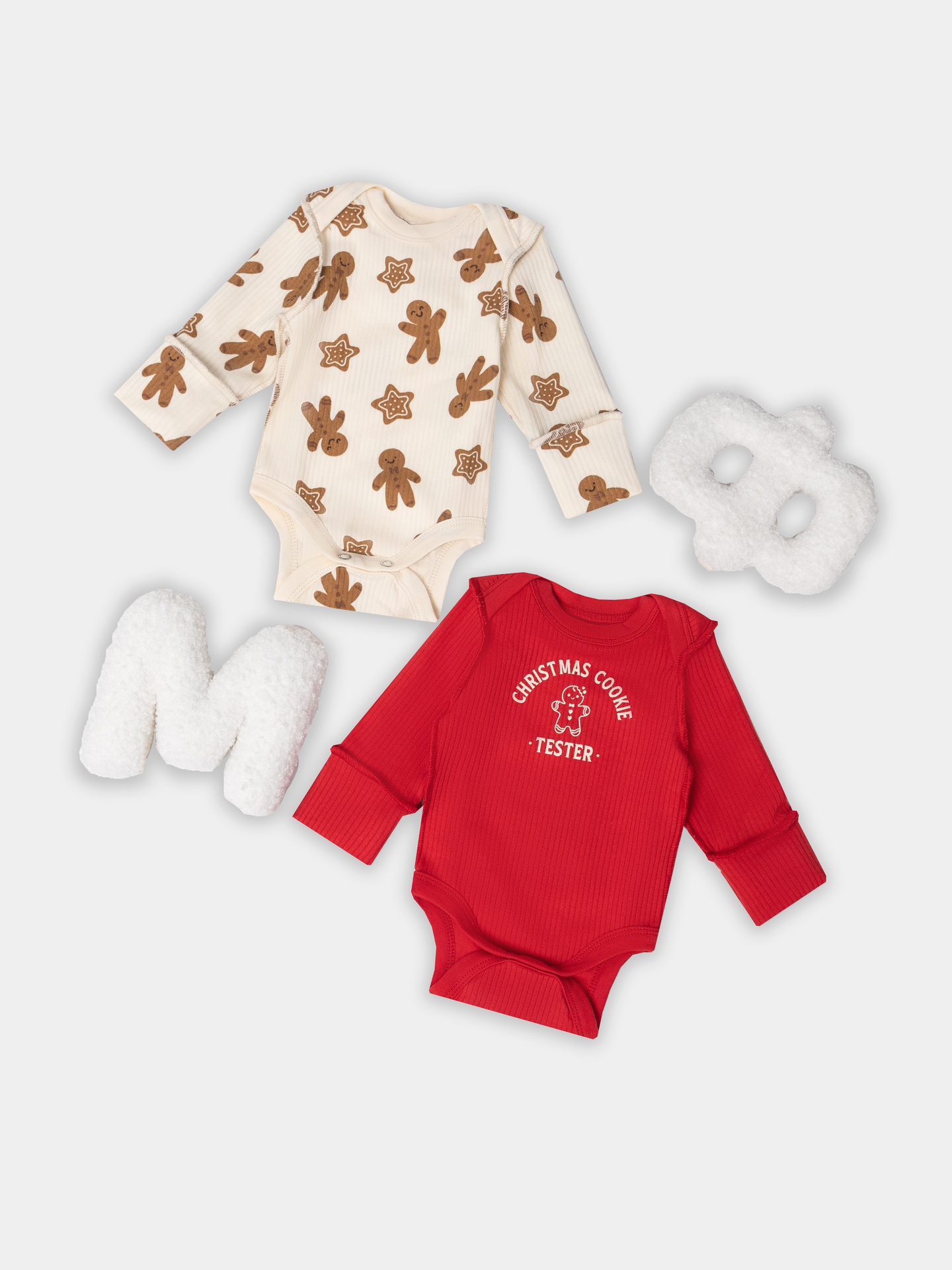 Боди 2 шт Mark Formelle (Марк Формэль) 13018-1-2/огненный красный +печеньки на сл.масле - фото 1