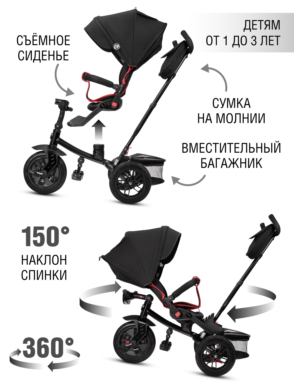 Трехколесный велосипед CITYRIDE - фото 2