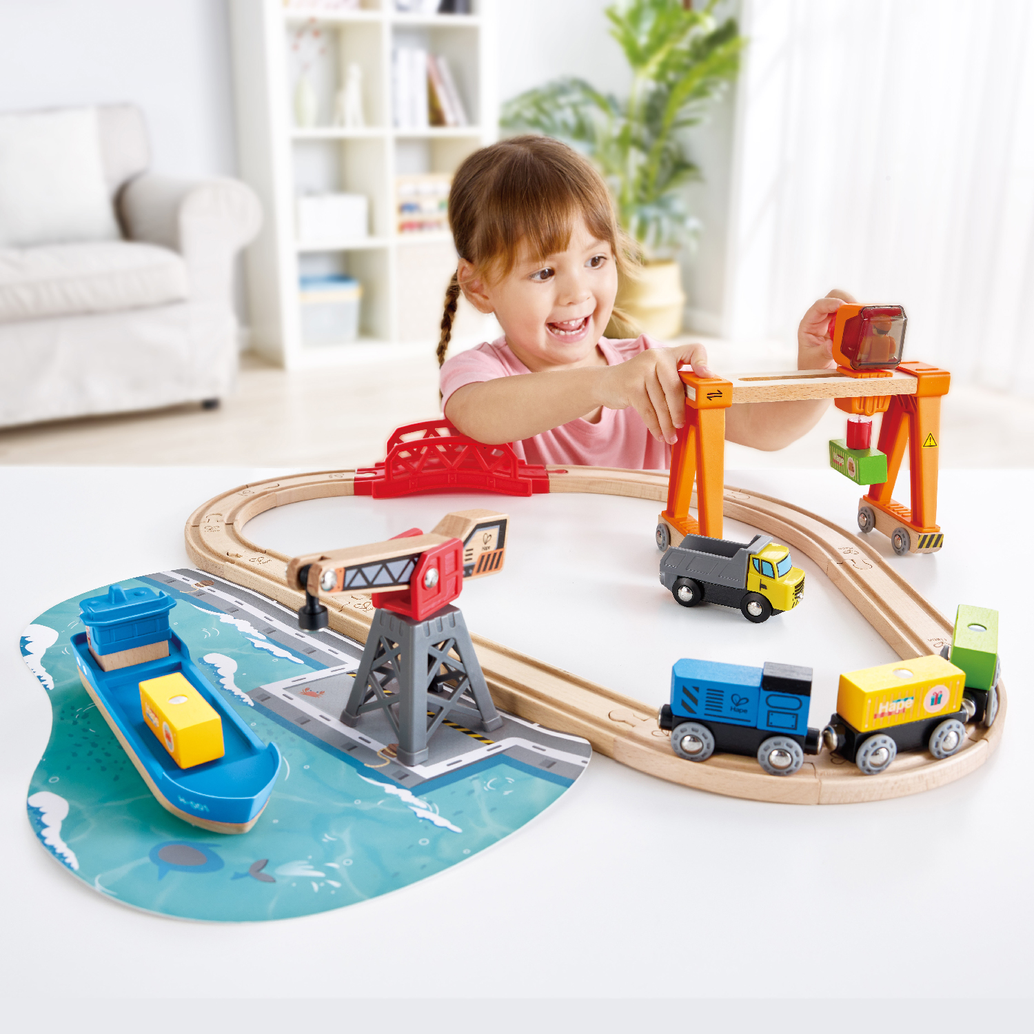 Набор железнодорожный Hape E3791_HP - фото 1