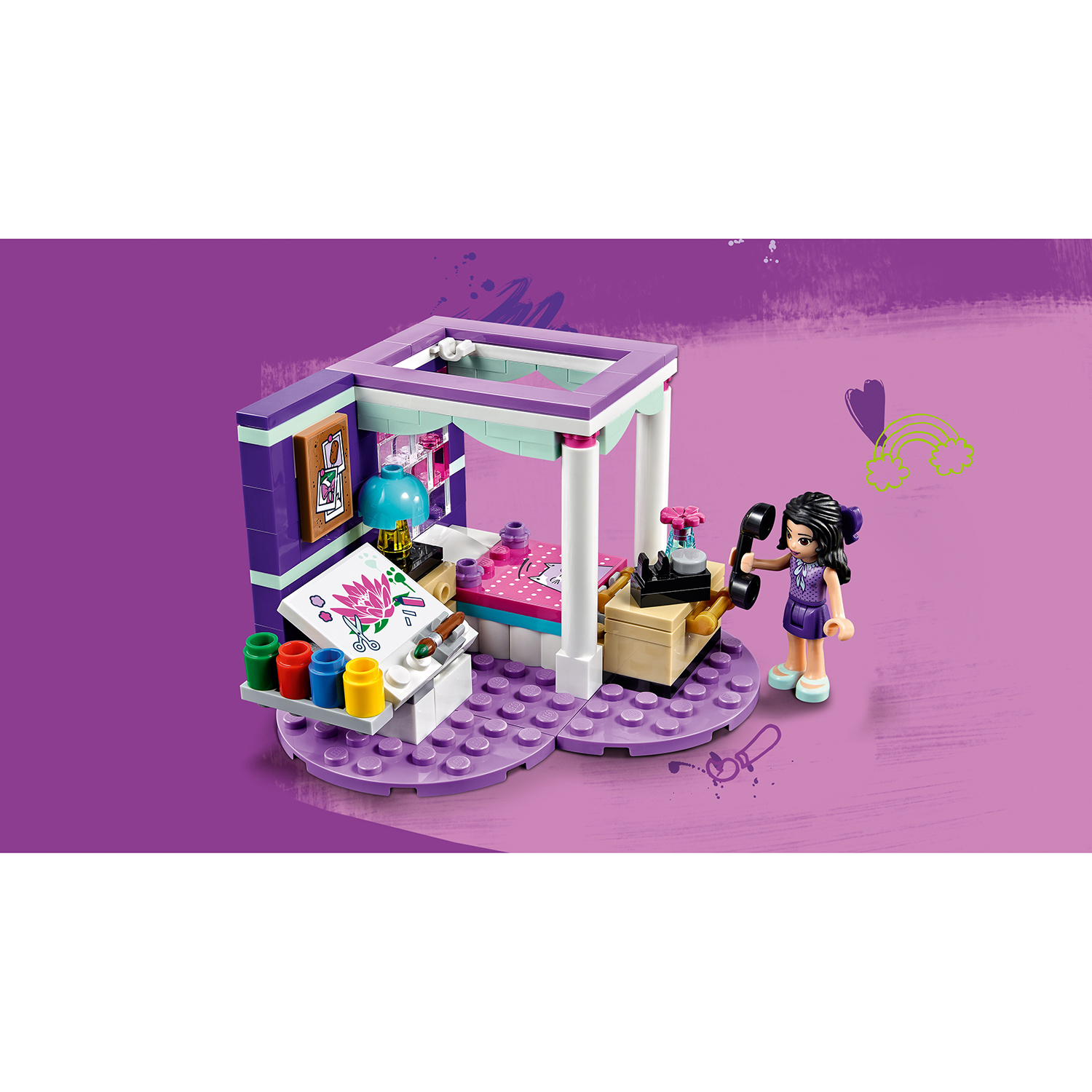 Конструктор LEGO Friends Комната Эммы блочный - фото 5