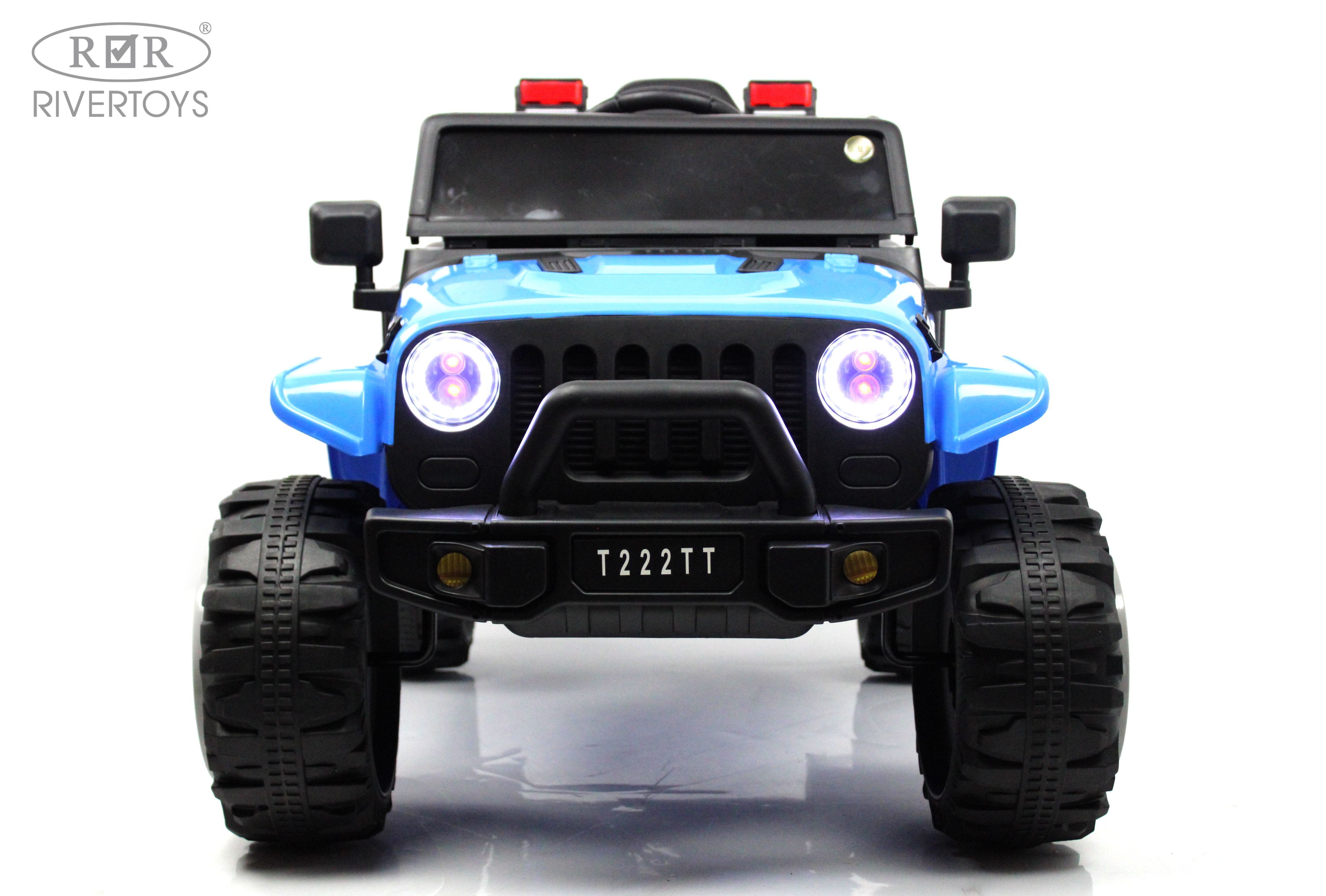 Электромобиль RIVERTOYS T222TT-4WD-BLUE С пультом ДУ - фото 29