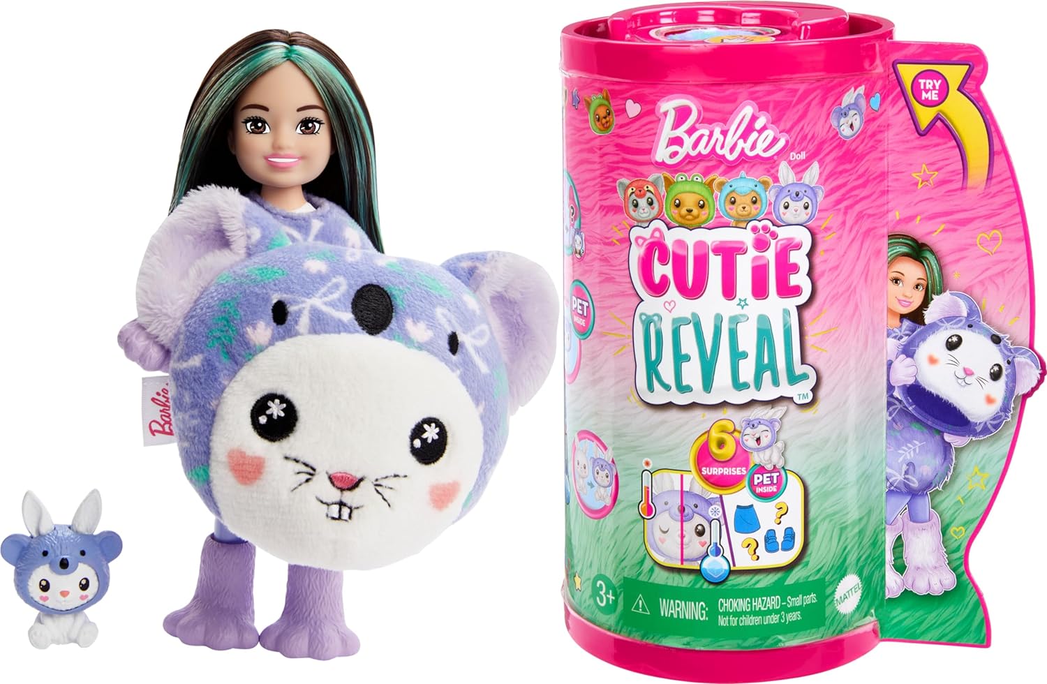 Кукла мини Barbie Cutie Reveal Челси Коала HRK31 - фото 1