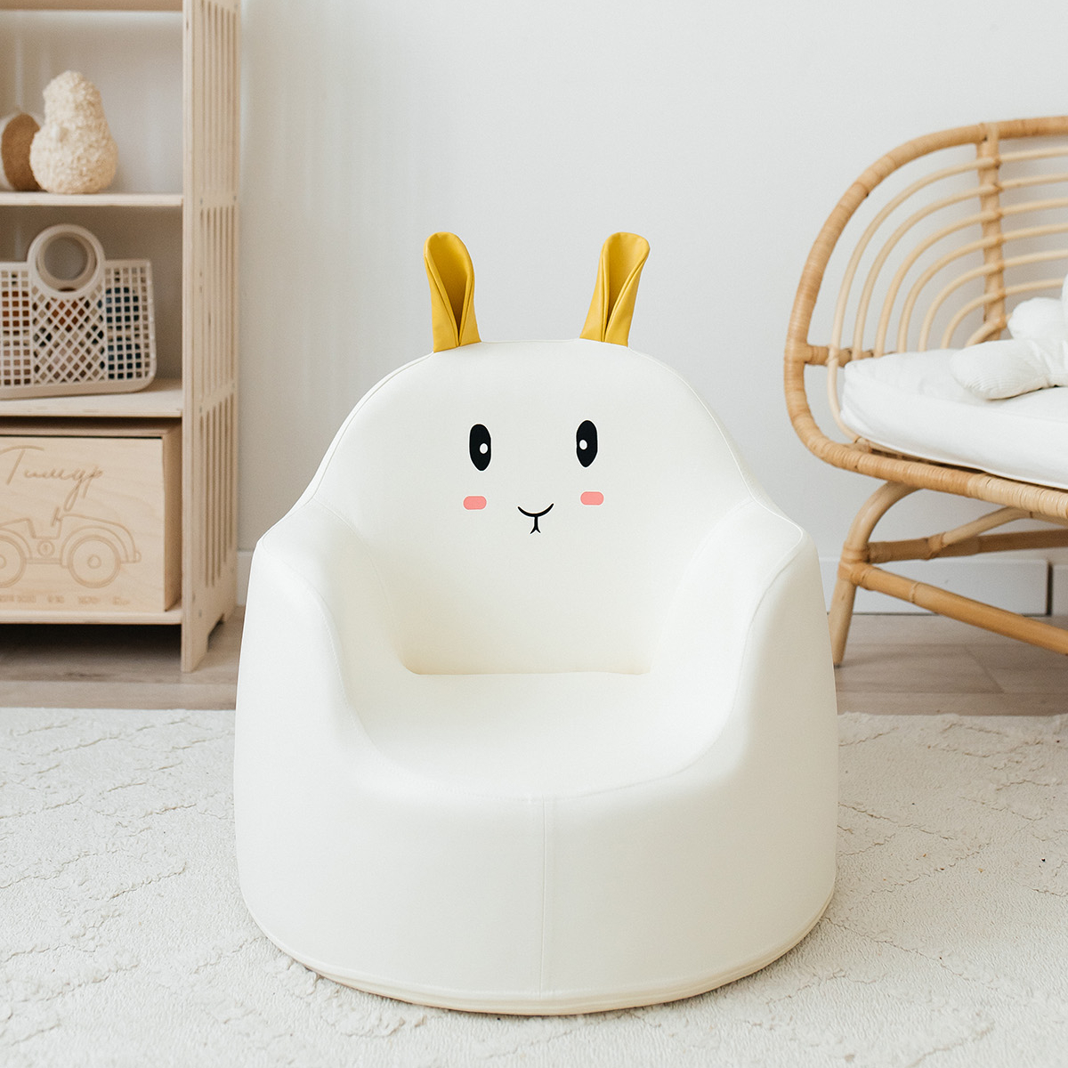 Кресло детское UNIX Kids Hare L white - фото 11