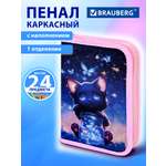 Пенал Brauberg кот с бабочками