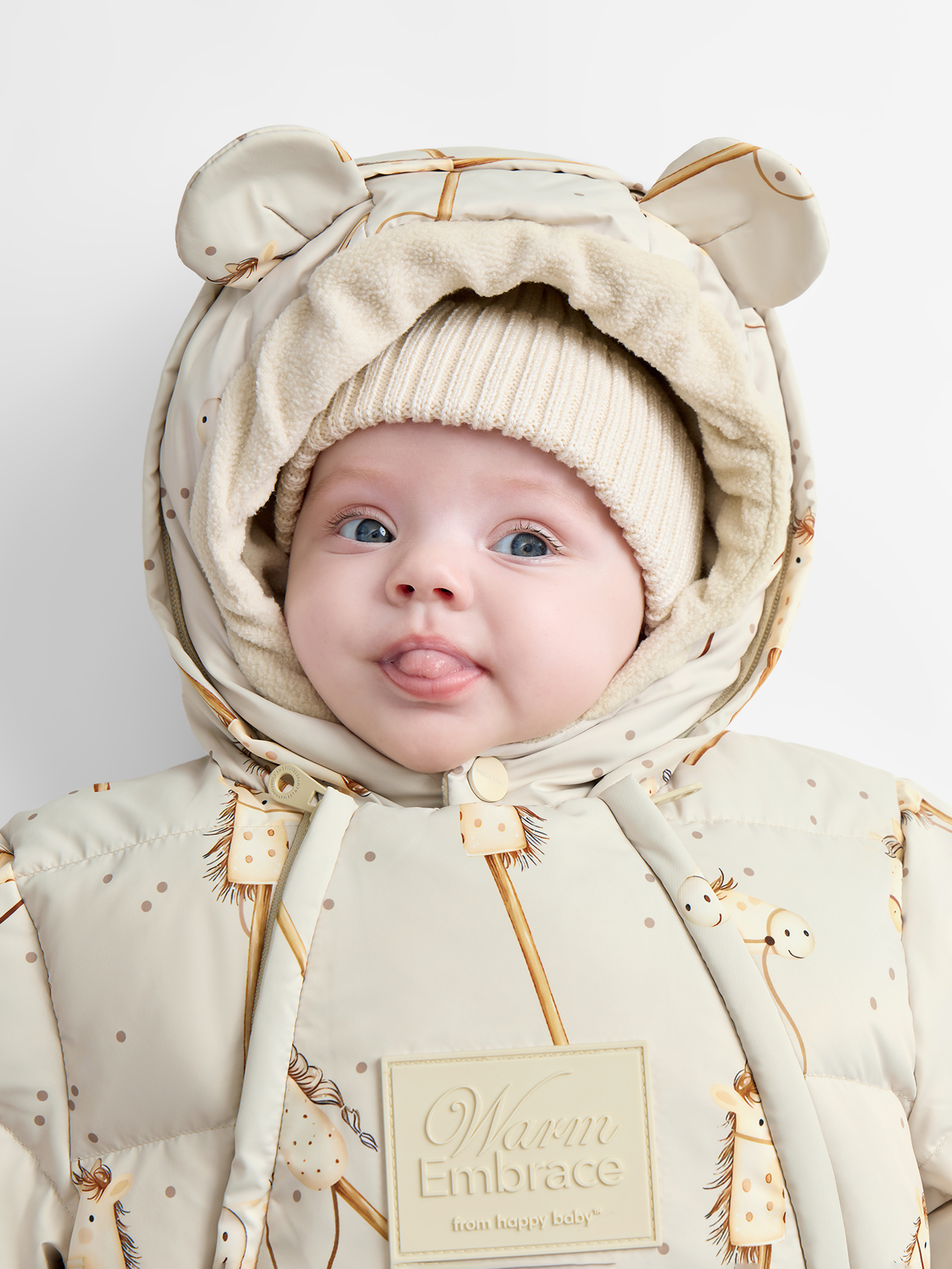 Комбинезон-трансформер Happy Baby 89144-0_milky (horse) - фото 4