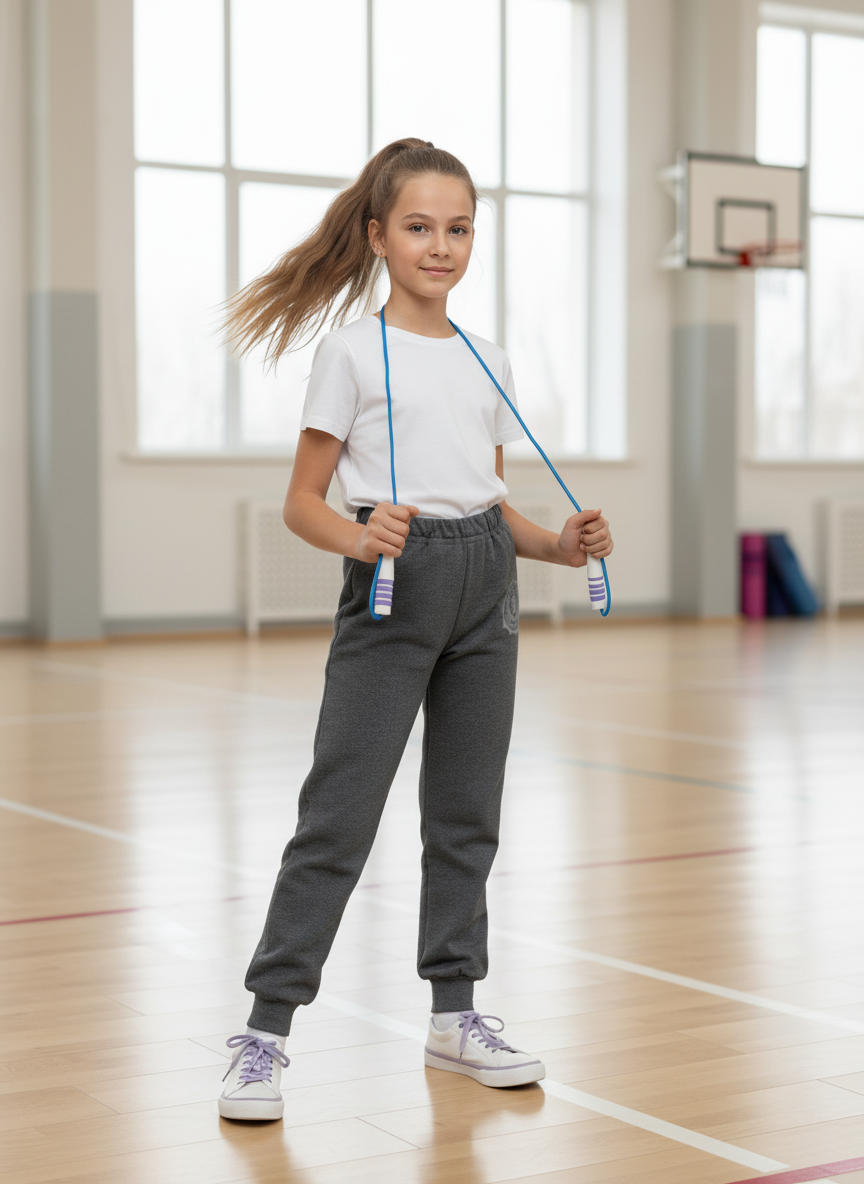 Брюки Утенок 446п антрацит колледж - фото 1