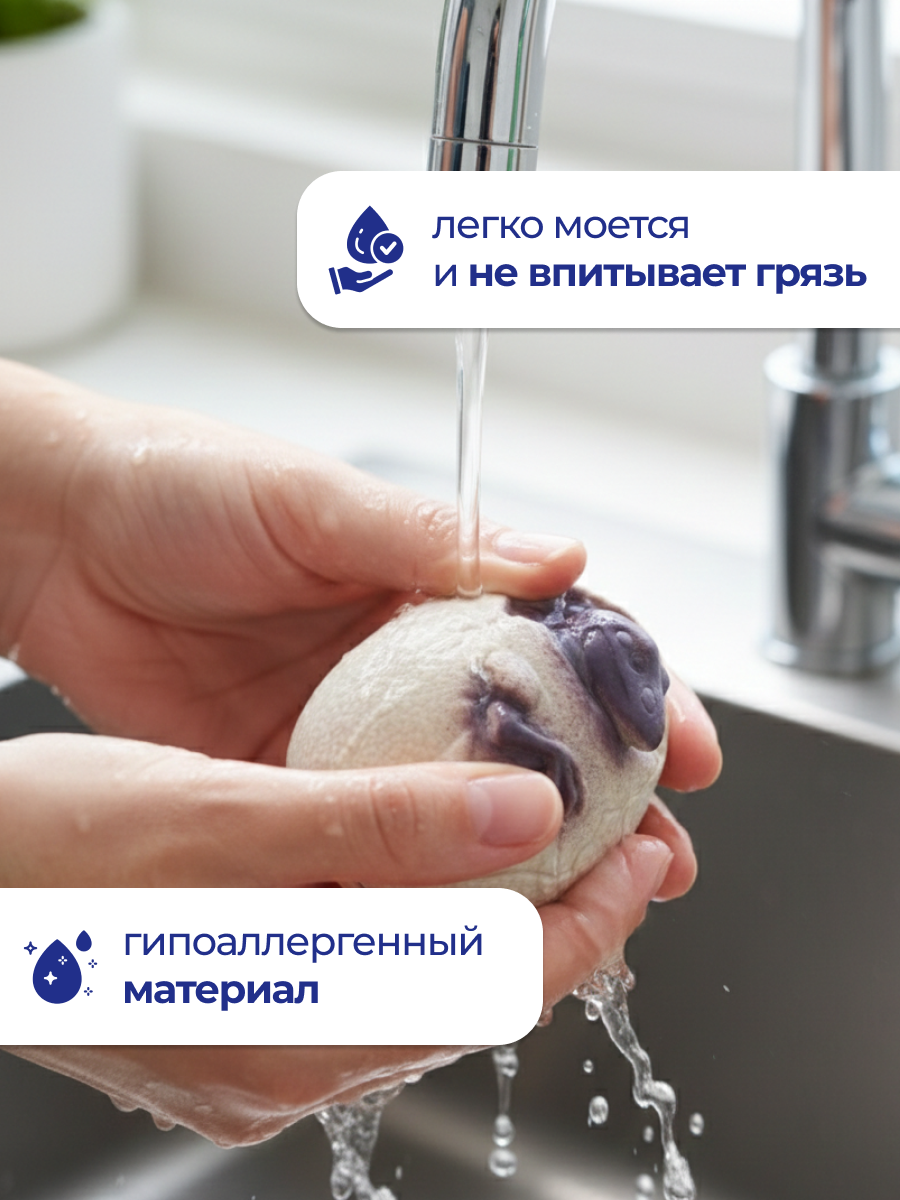 Игрушка-антистресс iLikeGift сквиш Динозавр в яйце фиолетовый - фото 4