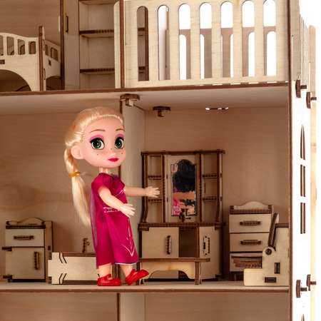 Домик для кукол POLLY с мебелью