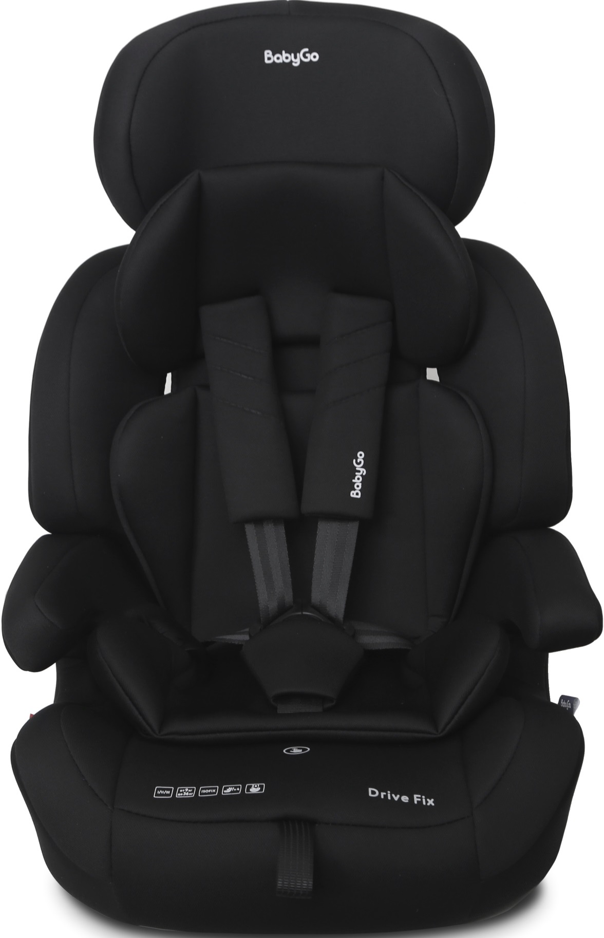 Автокресло BabyGo Drive FIX Isofix 1/2/3 (9-36 кг) черный - фото 15