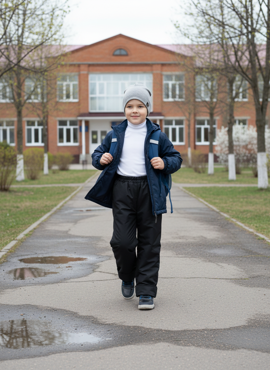 Брюки Arctic kids 10-025 черный - фото 3