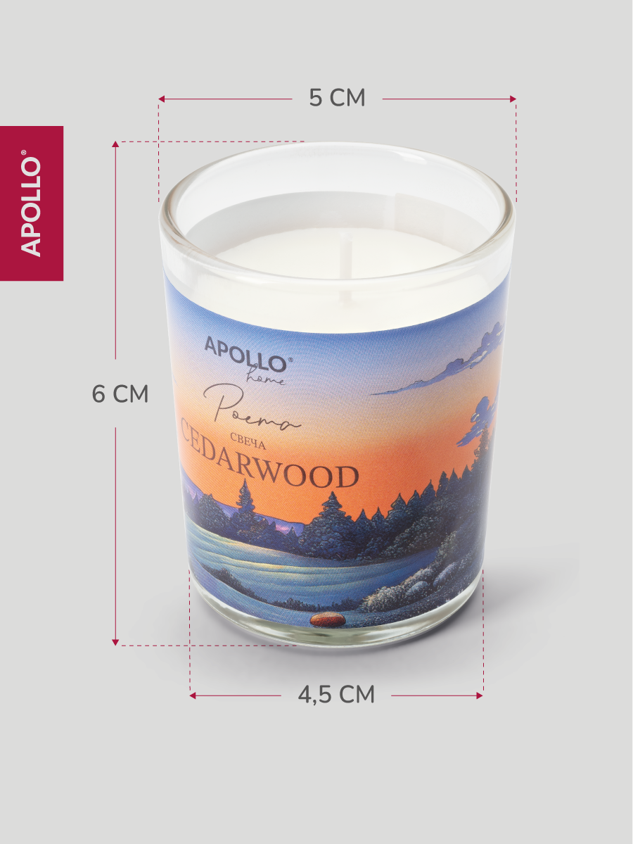 Ароматический диффузор и свеча APOLLO кедр 40 мл - фото 5